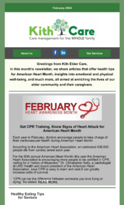 Kith Care Newsletter February 2023 Front